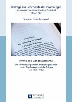 Psychologie und Totalitarismus (eBook, PDF) - Guski-Leinwand, Susanne