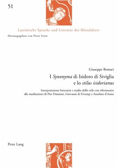 I Synonyma di Isidoro di Siviglia e lo stilus isidorianus (eBook, ePUB) - Giuseppe Botturi, Botturi