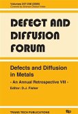 Defects and Diffusion in Metals - An Annual Retrospective VIII (eBook, PDF)