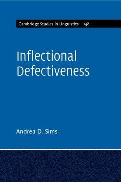 Inflectional Defectiveness (eBook, ePUB) - Sims, Andrea D.