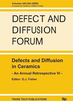 Defects and Diffusion in Ceramics - An Annual Retrospective VII (eBook, PDF)