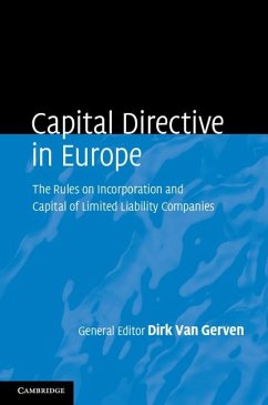 Cover Capital Directive in Europe (eBook, ePUB)