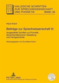 Beitraege zur Sprechwissenschaft III (eBook, PDF) - Krech, Eva-Maria