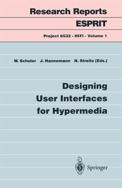 Designing User Interfaces for Hypermedia (eBook, PDF) Designing User Interfaces for Hypermedia (eBook, PDF)