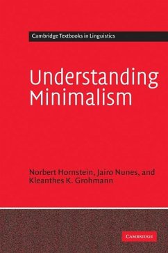 Understanding Minimalism (eBook, ePUB) - Hornstein, Norbert
