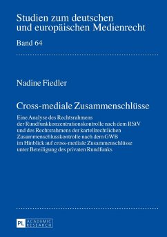 Cross-mediale Zusammenschluesse (eBook, ePUB) - Nadine Fiedler, Fiedler