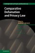 Comparative Defamation and Privacy Law... - Bild 1