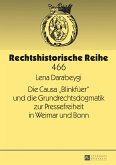 Die Causa Blinkfueer und die Grundrechtsdogmatik zur Pressefreiheit in Weimar und Bonn (eBook, PDF)