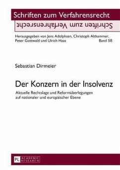 Der Konzern in der Insolvenz (eBook, PDF) - Dirmeier, Sebastian