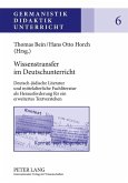 Wissenstransfer im Deutschunterricht (eBook, PDF)
