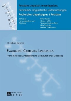 Evaluating Cartesian Linguistics (eBook, PDF) - Behme, Christina