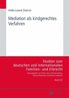 Mediation als kindgerechtes Verfahren (eBook, ePUB) - Holke-Leonie Doench, Doench