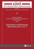 Translation and Meaning. New Series, Vol. 2, Pt. 2 (eBook, PDF)