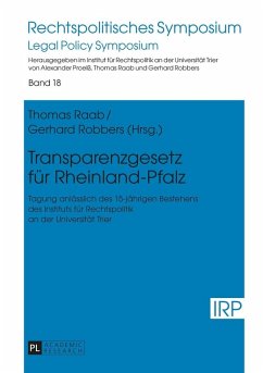 Transparenzgesetz fuer Rheinland-Pfalz (eBook, ePUB)