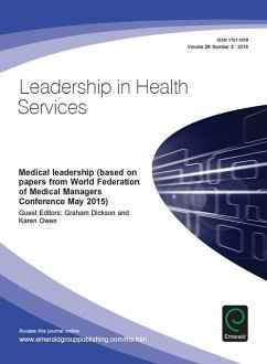Cover Medical Leadership (based on papers from World Federation of Medical Managers Conference May 15) (eBook, PDF)