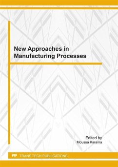 Cover New Approaches in the Manufacturing Processes (eBook, PDF)