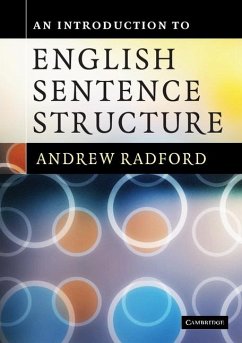 Introduction to English Sentence Structure (eBook, ePUB) - Radford, Andrew
