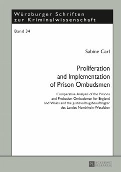Proliferation and Implementation of Prison Ombudsmen (eBook, PDF) - Carl, Sabine