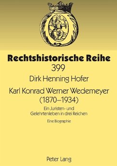 Karl Konrad Werner Wedemeyer (1870-1934) (eBook, PDF) - Hofer, Dirk Henning