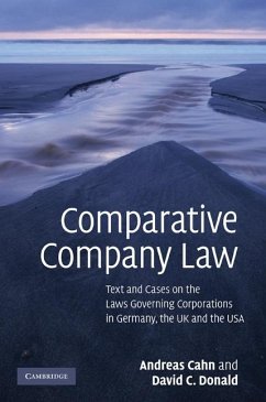 Comparative Company Law (eBook, ePUB) - Cahn, Andreas