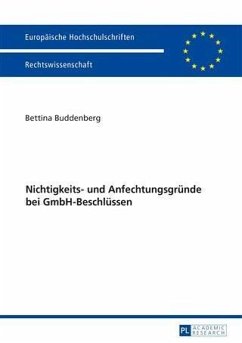 Nichtigkeits- und Anfechtungsgruende bei GmbH-Beschluessen (eBook, PDF) - Buddenberg, Bettina