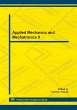 Applied Mechanics and Mechatronics II... - Bild 1