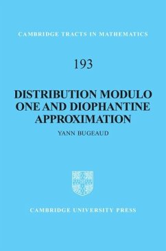 Distribution Modulo One and Diophantine Approximation (eBook, ePUB) - Bugeaud, Yann