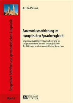Satzmodusmarkierung im europaeischen Sprachvergleich (eBook, PDF) - Peteri, Attila