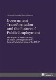 Government Transformation and the Future of Public Employment (eBook, PDF)