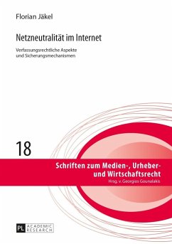Netzneutralitaet im Internet (eBook, PDF) - Jakel-Gottmann, Florian