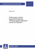 Erfahrungen mit dem deutschen Modell der Verfassungsgerichtsbarkeit - Lehren fuer Vietnam? (eBook, PDF)
