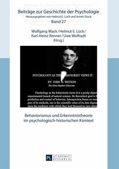 Behaviorismus und Erkenntnistheorie im psychologisch-historischen Kontext (eBook, PDF)