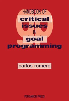 Handbook of Critical Issues in Goal Programming (eBook, PDF) - Romero, C.