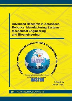 Cover Advanced Research in Aerospace, Robotics, Manufacturing Systems, Mechanical Engineering and Bioengineering (eBook, PDF)