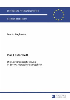 Das Lastenheft (eBook, PDF) - Zoglmann, Moritz