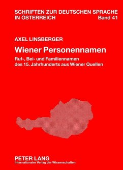 Wiener Personennamen (eBook, PDF) - Linsberger, Axel