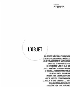 Cover L'objet (eBook, PDF)