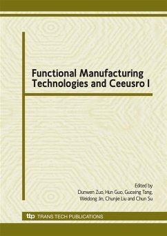 Cover Functional Manufacturing Technologies and Ceeusro I (eBook, PDF)