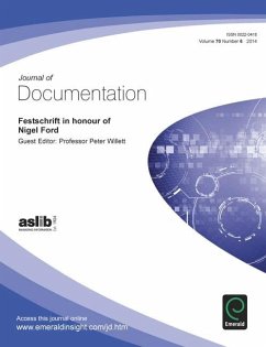 Cover Festschrift in honour of Nigel Ford (eBook, PDF)