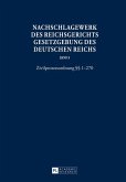 Nachschlagewerk des Reichsgerichts - Gesetzgebung des Deutschen Reichs (eBook, ePUB)