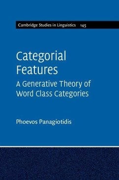 Categorial Features (eBook, ePUB) - Panagiotidis, Phoevos