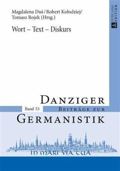 Wort - Text - Diskurs (eBook, PDF)