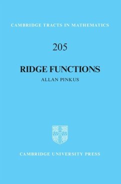 Ridge Functions (eBook, ePUB) - Pinkus, Allan