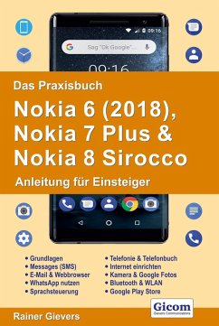 Das Praxisbuch Nokia 6 (2018), Nokia 7 Plus & Nokia 8 Sirocco - Anleitung für Einsteiger (eBook, PDF) - Gievers, Rainer