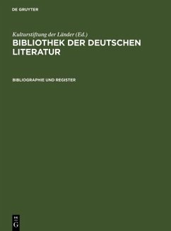 Cover Bibliographie und Register (eBook, PDF)