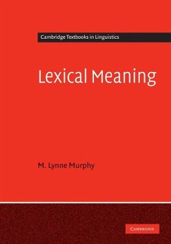 Lexical Meaning (eBook, ePUB) - Murphy, M. Lynne