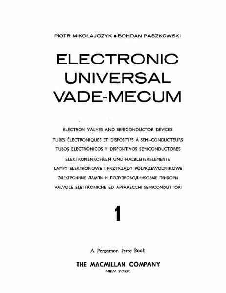 Electronic Universal Vade-Mecum (eBook, PDF)