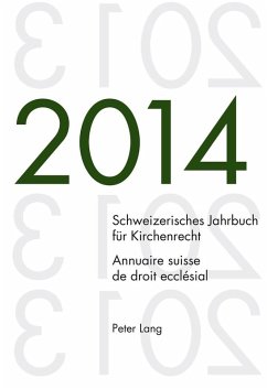 Schweizerisches Jahrbuch fuer Kirchenrecht. Bd. 19 (2014) / Annuaire suisse de droit ecclesial. Vol. 19 (2014) (eBook, ePUB)