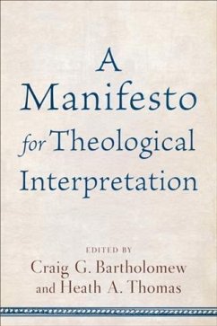Cover Manifesto for Theological Interpretation (eBook, ePUB)