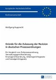 Gruende fuer die Zulassung der Revision in deutschen Prozessordnungen (eBook, ePUB)